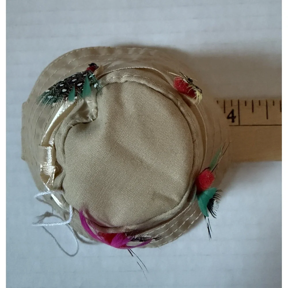 Fly Fishing Vest &‎ Hat - Christmas Ornaments - Lot of 2
